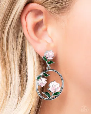 Paparazzi ROSE to You - Pink Earrings