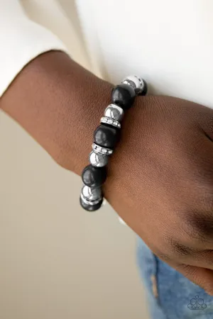 Paparazzi - Ruling Class Radiance - Black Bracelet