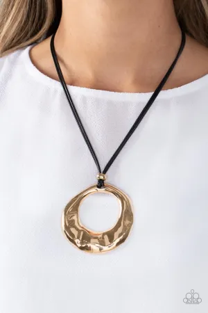 Paparazzi Tectonic Treasure - Gold Necklace