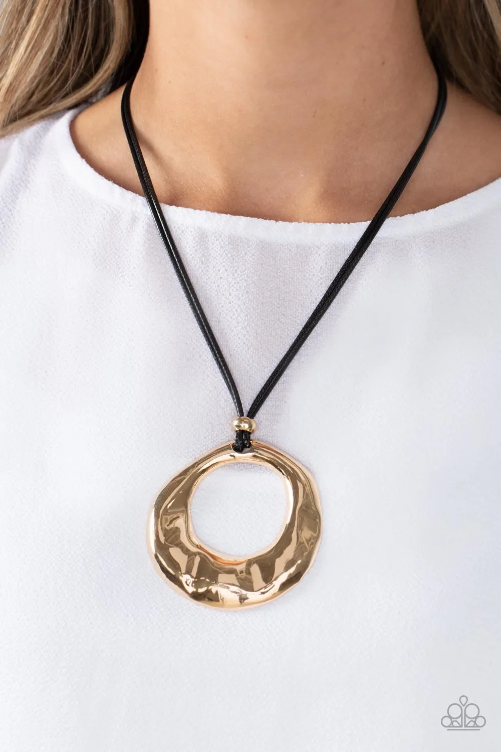 Paparazzi Tectonic Treasure - Gold Necklace