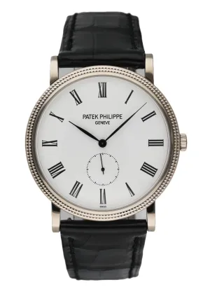 Patek Philippe Calatrava 5119G 18K White Gold Men's Watch Box & Papers