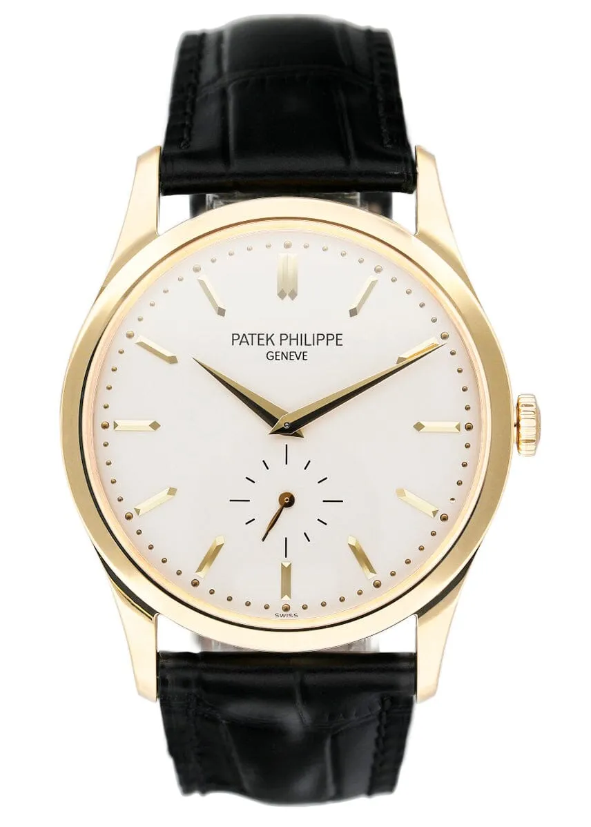 Patek Philippe Calatrava 5196J Yellow Gold Mens Watch