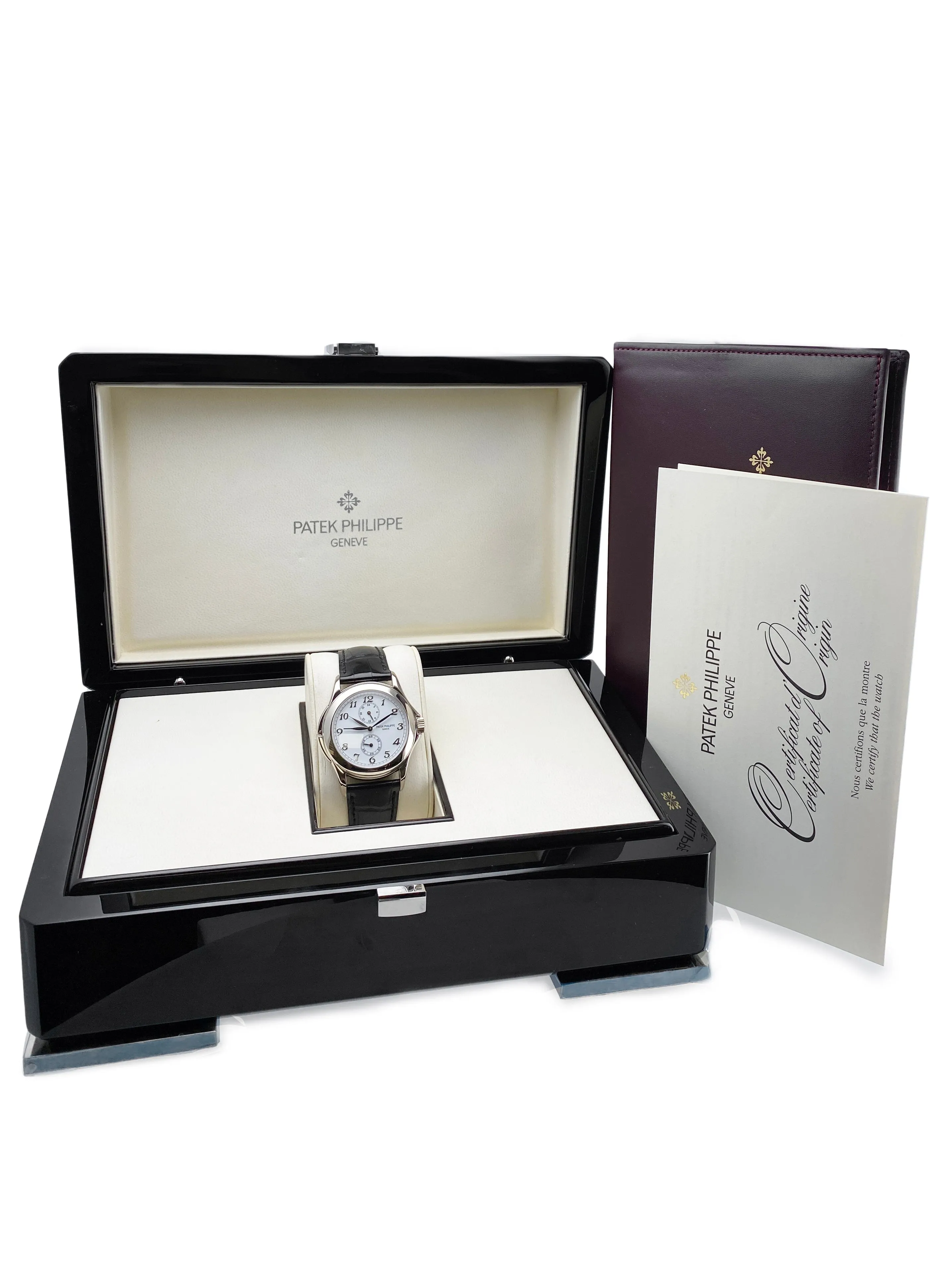 Patek Philippe Calatrava Travel Time 5134G Mens Watch Box Papers