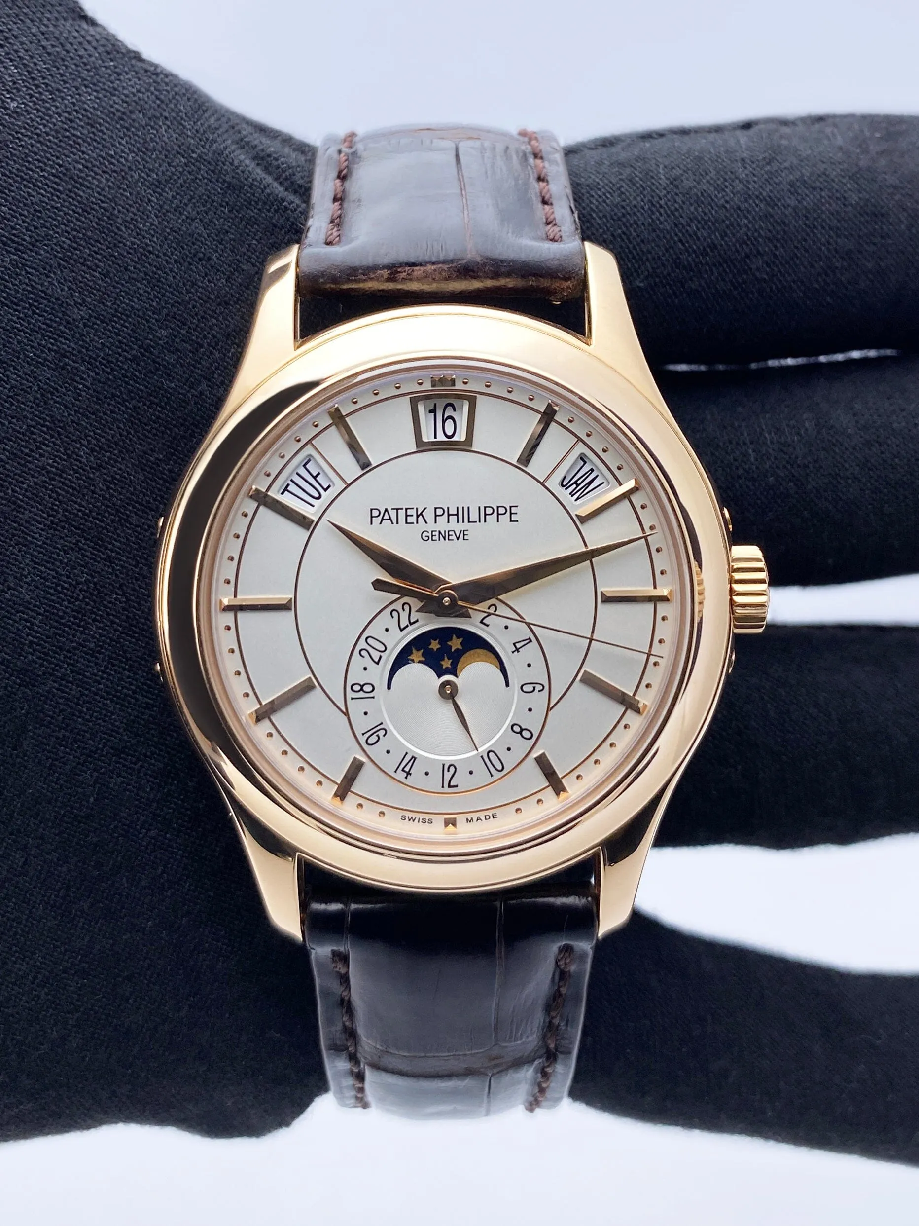 Patek Philippe Complications 5205R Silver Dial Mens Watch Box Papers