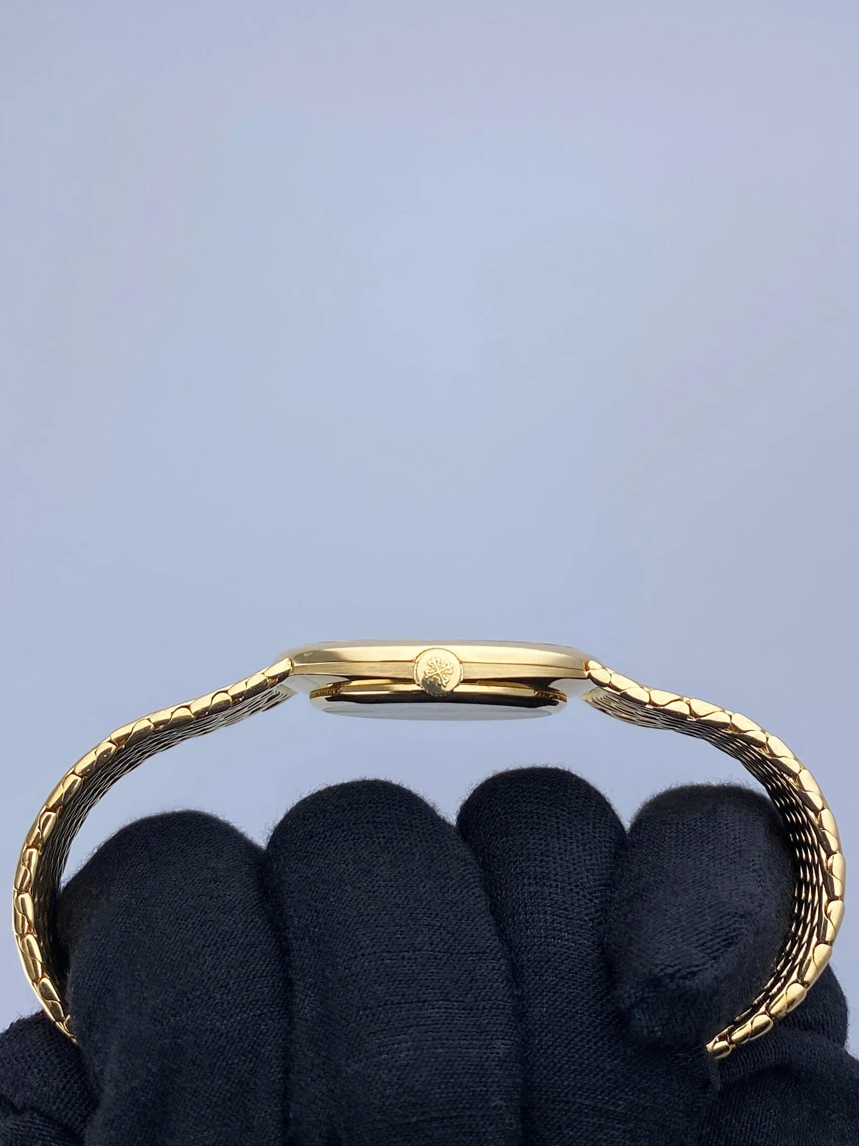 Patek Philippe Ellipse 3848 Blue Dial 18K Yellow Gold Watch