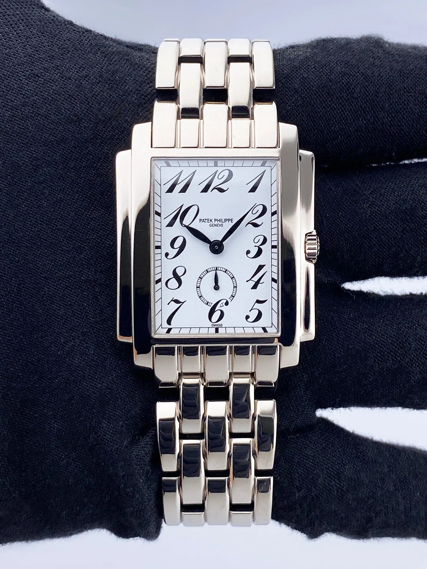 Patek Philippe Gondolo 5024/1G 18K White Gold Mens Watch Box Papers