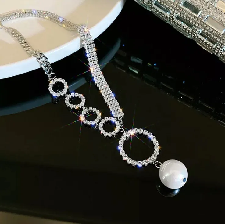 Pearl Necklace | Womens Pearl Necklace | Pearl Necklace for Women | Diammond Pearl Necklace | Pearl Necklace with diamonds | Pearl Pendant