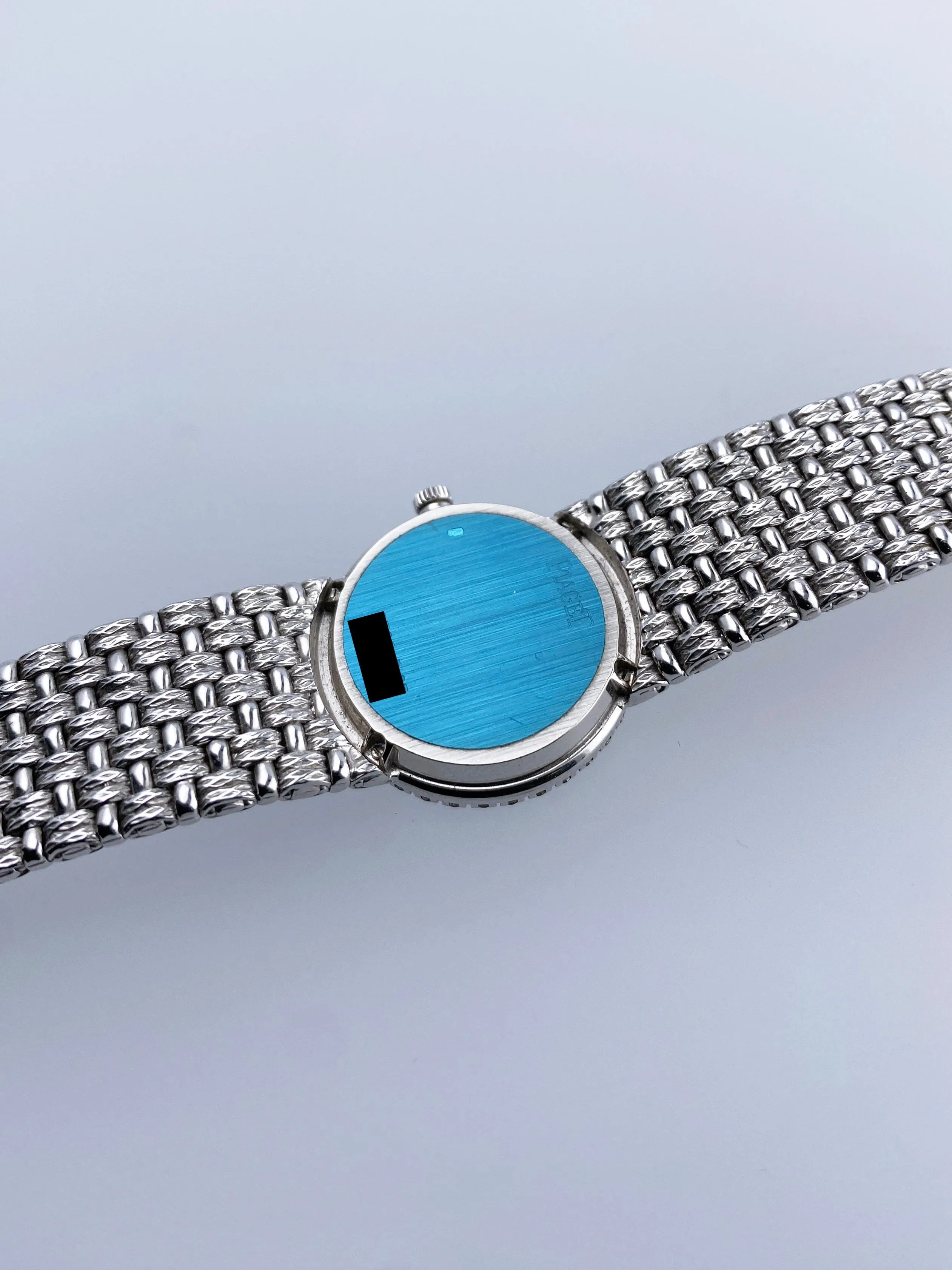 Piaget 976 D23 Opal Dial Diamond 18K White Gold Ladies Watch