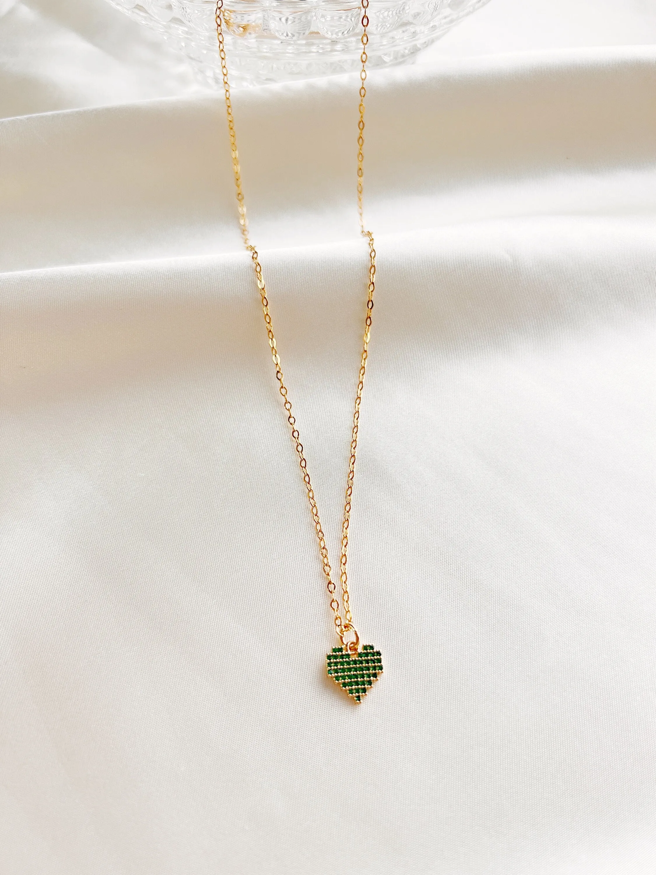 Pixel Heart Necklace