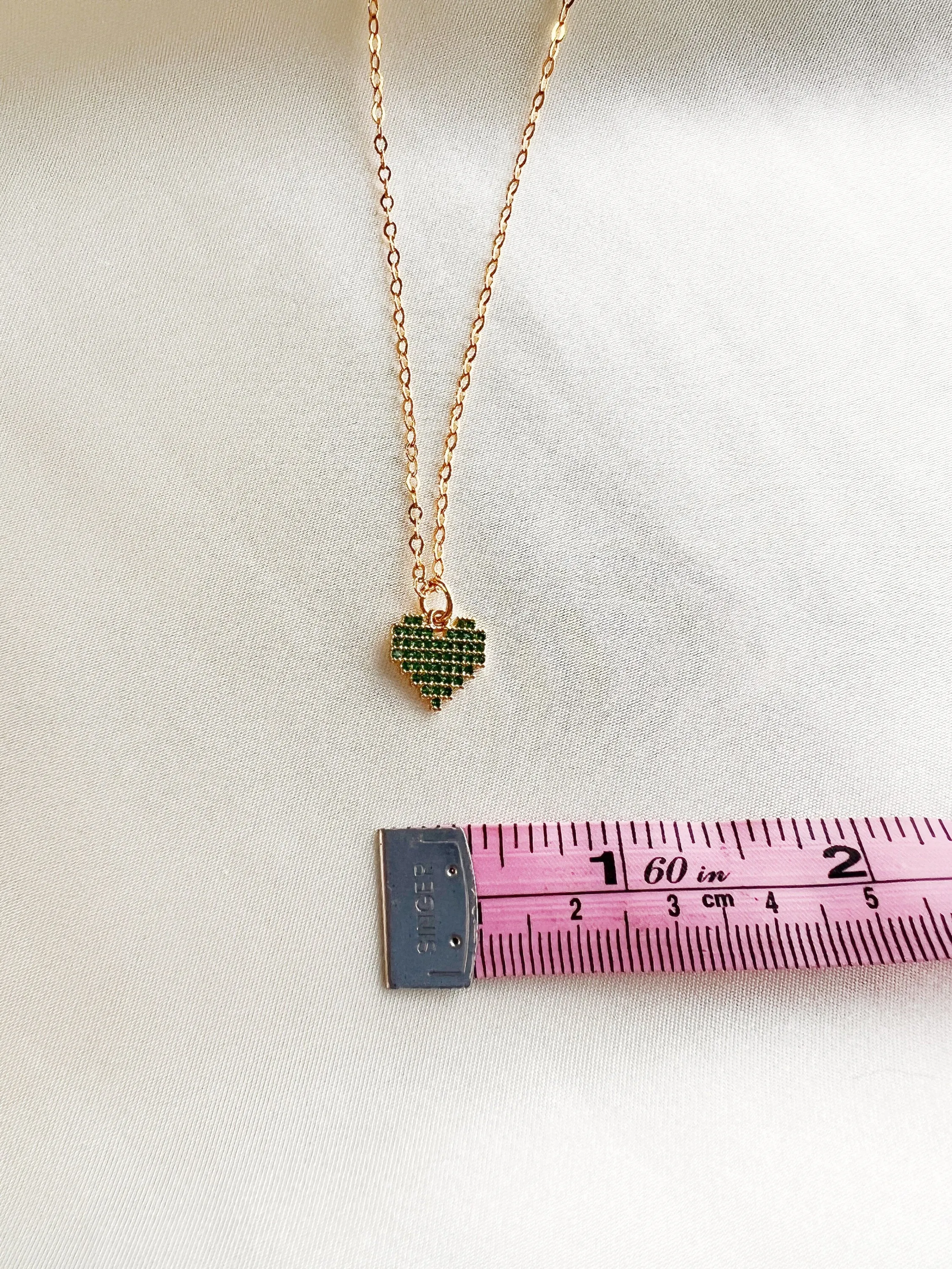 Pixel Heart Necklace
