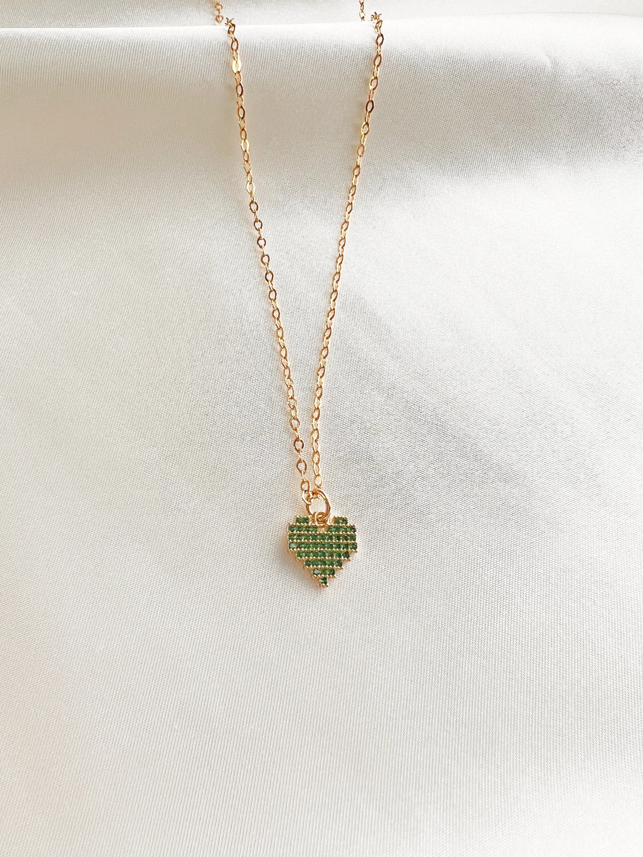 Pixel Heart Necklace