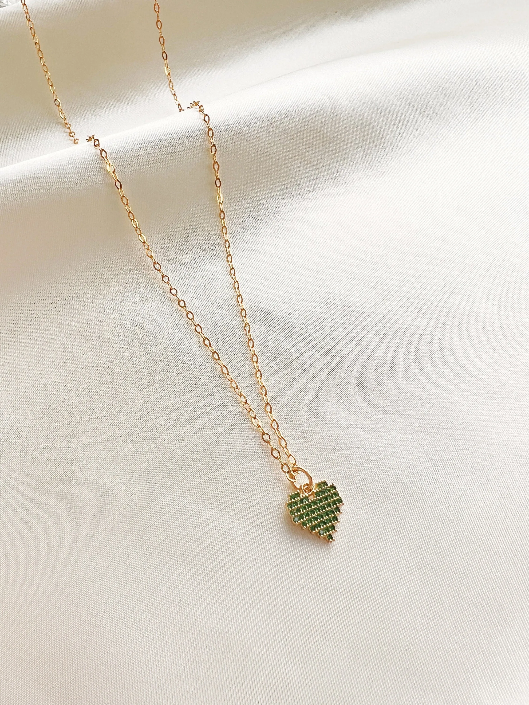 Pixel Heart Necklace
