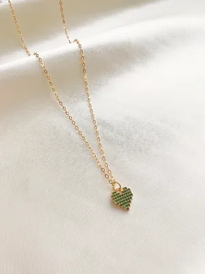 Pixel Heart Necklace