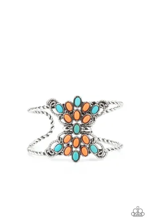 Pleasantly Plains - Multi (Turquoise/Orange) Bracelet
