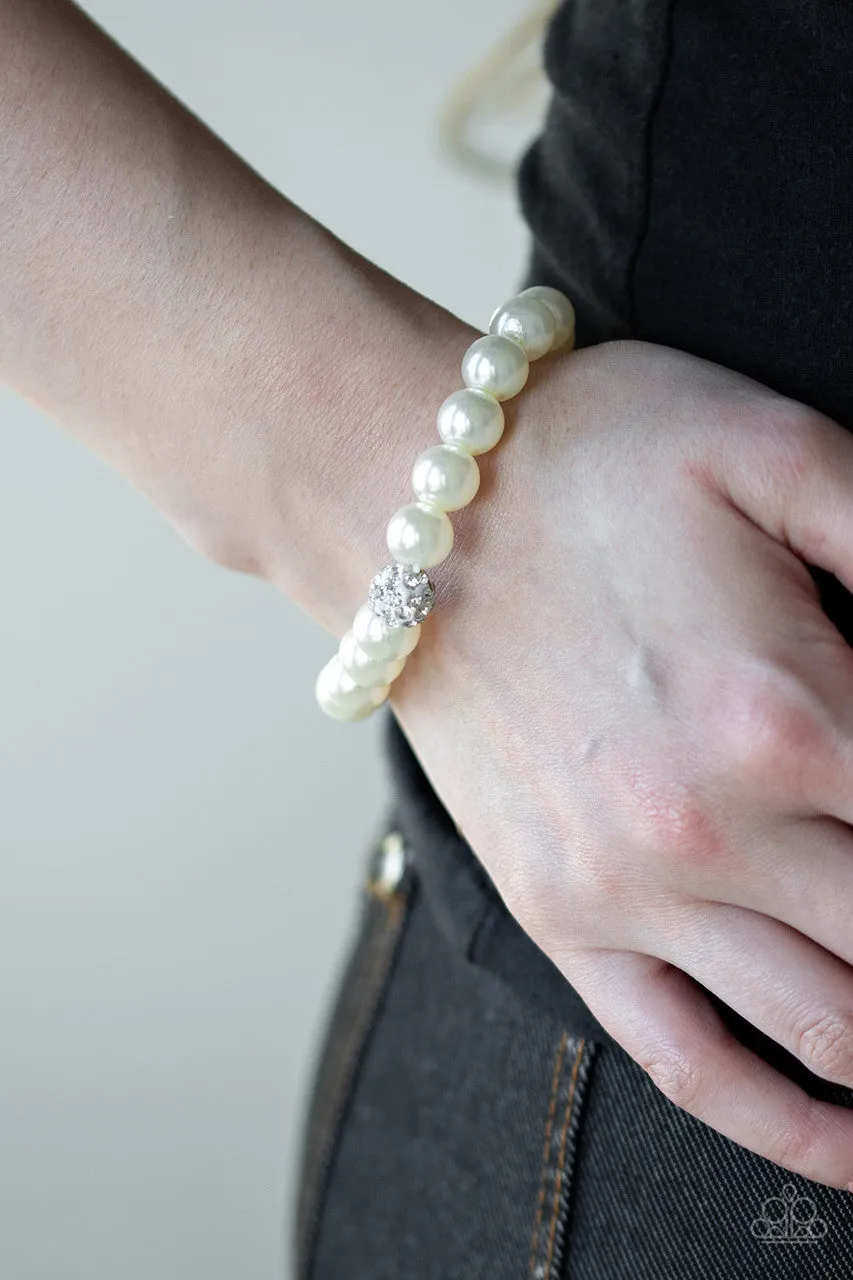 POSHing Your Luck White Paparazzi Bracelet