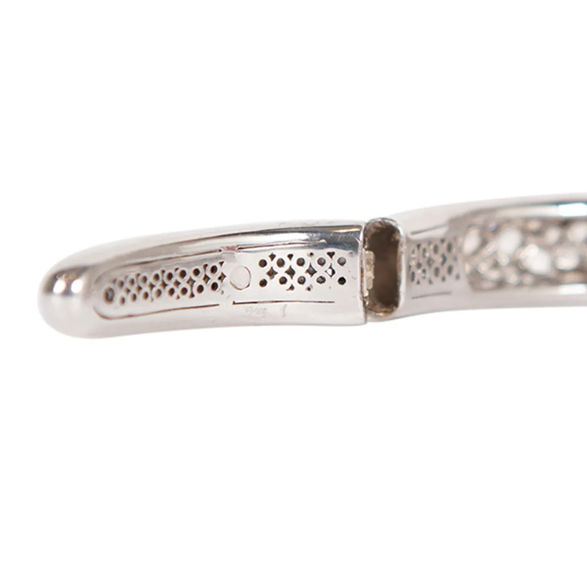 Pre-owned John Hardy Diamond Cinta cuff