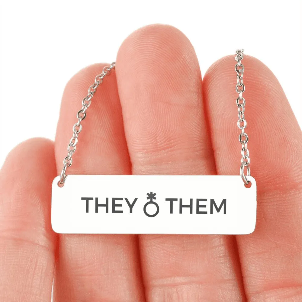 Pride Pronouns Necklace (They | Them)