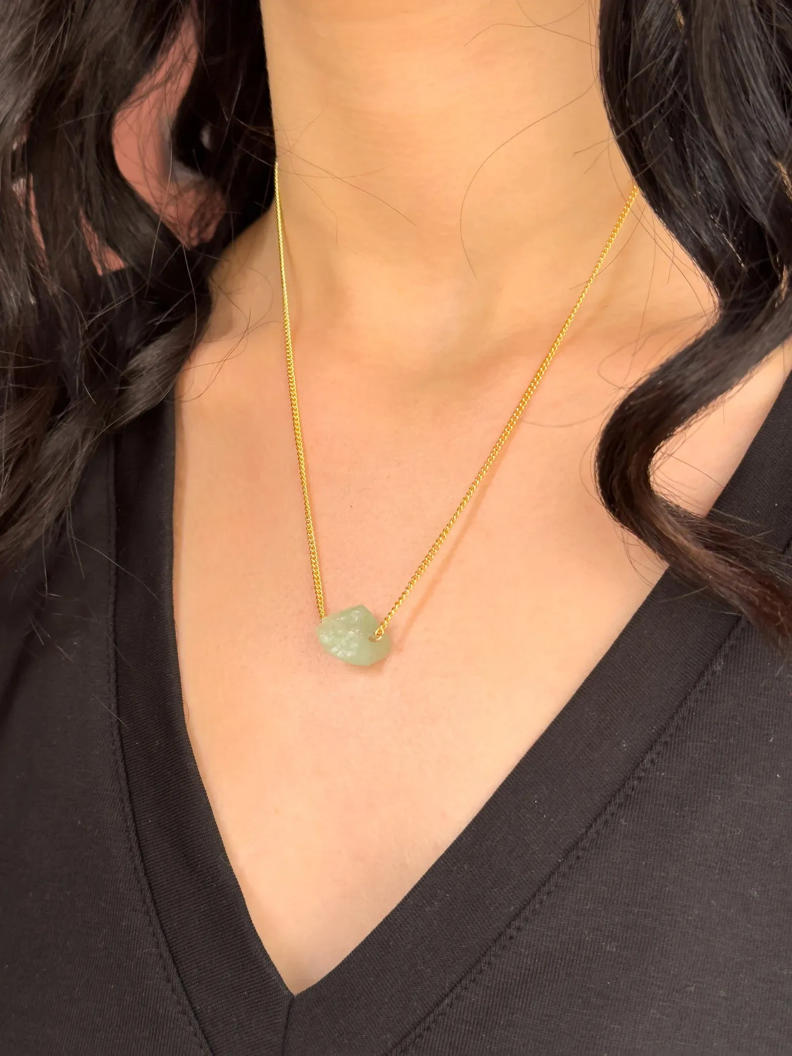Raw Fluorite Necklace