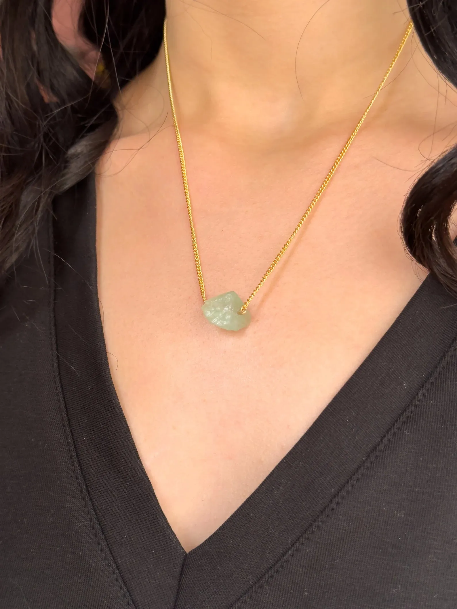 Raw Fluorite Necklace