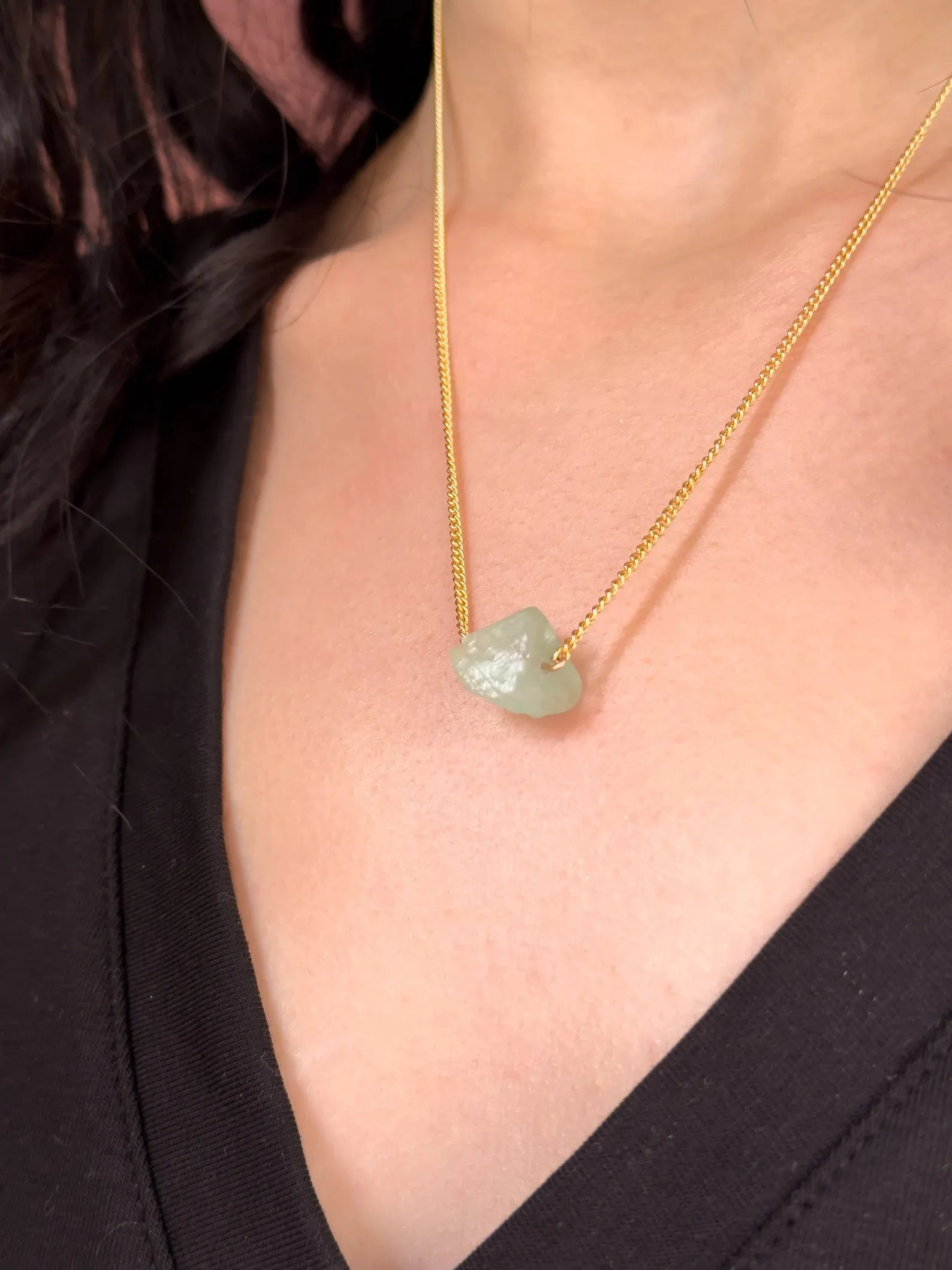Raw Fluorite Necklace