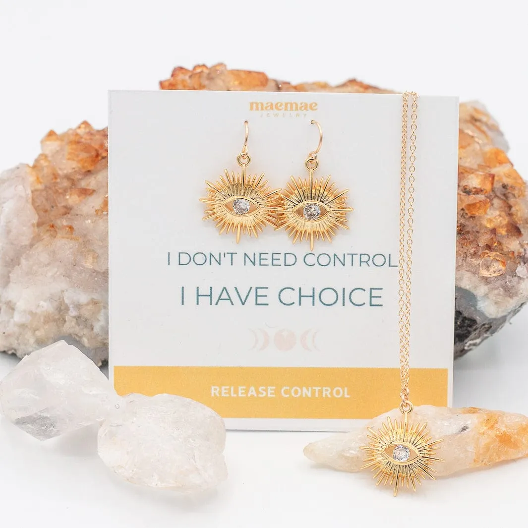 Release Control Diamond Sun Necklace