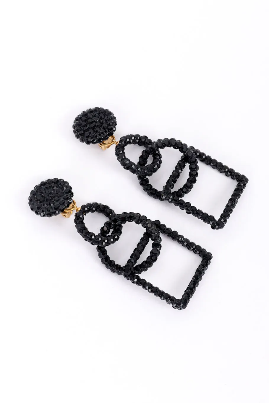 Rhinestone Geometric Earrings II