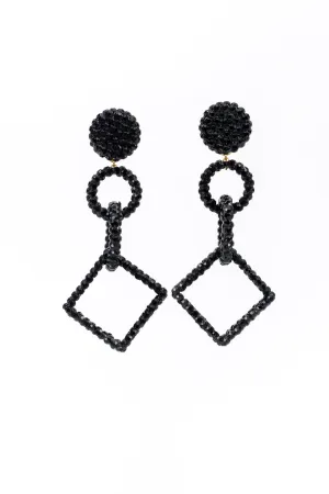 Rhinestone Geometric Earrings II