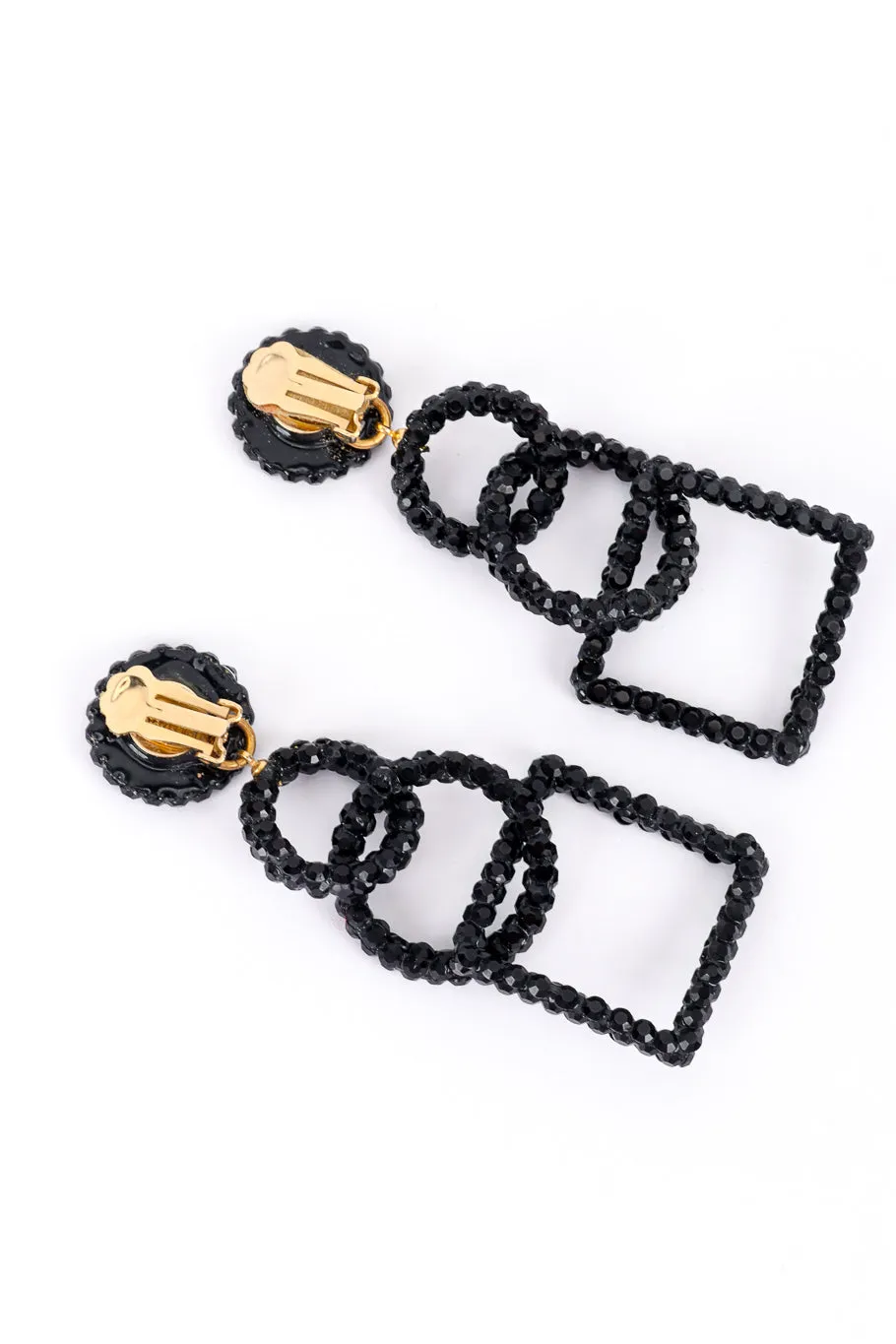 Rhinestone Geometric Earrings II