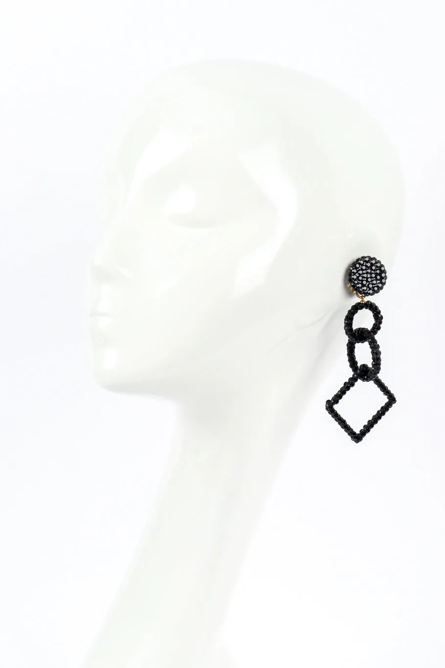 Rhinestone Geometric Earrings II