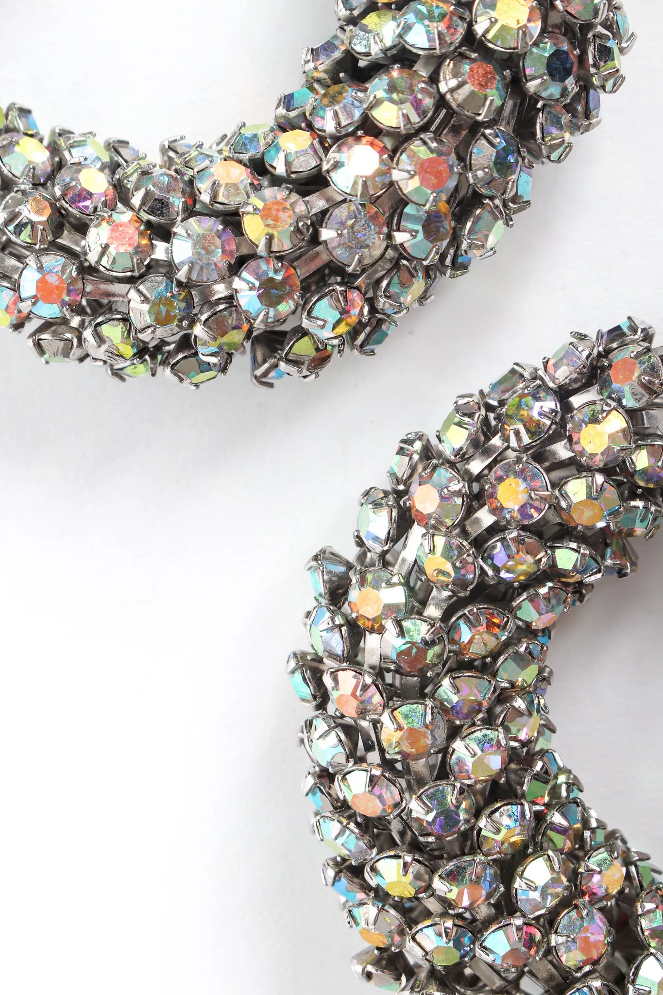 Rhinestone Scale Hoop Earrings