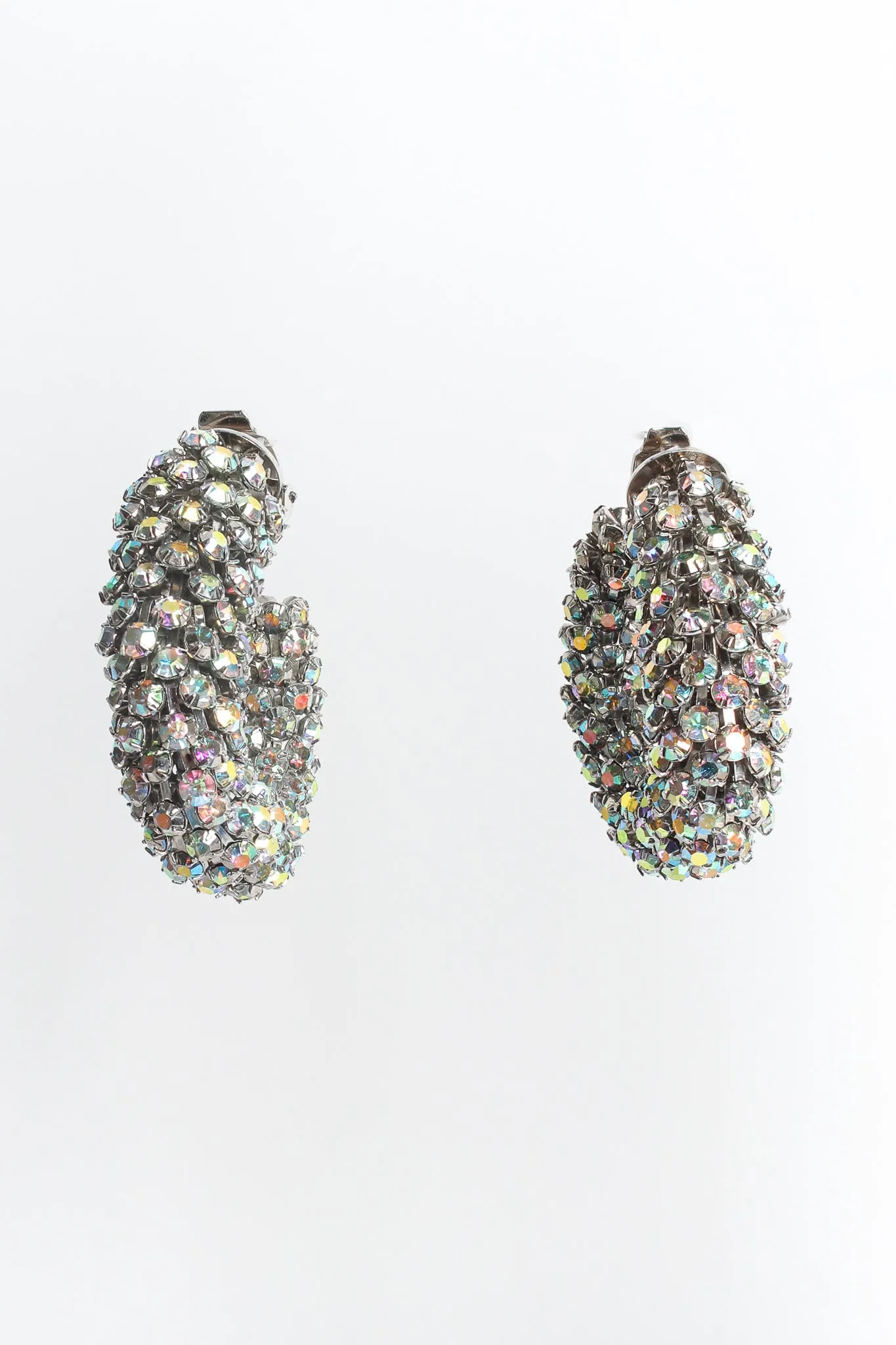 Rhinestone Scale Hoop Earrings