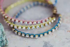 Rhinestone Triple Strand Bracelet As Seen On Prince of Peoria