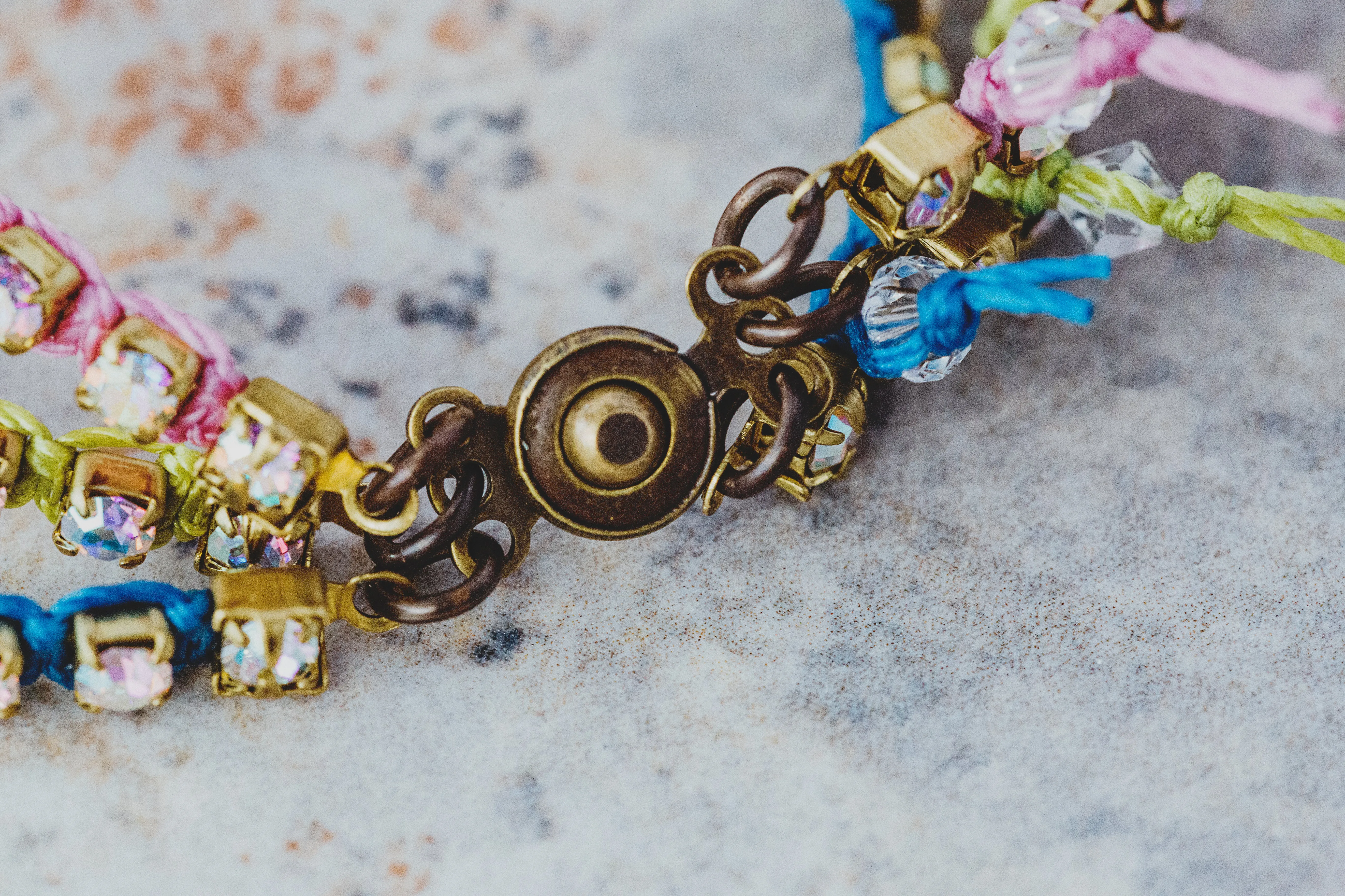 Rhinestone Triple Strand Bracelet As Seen On Prince of Peoria