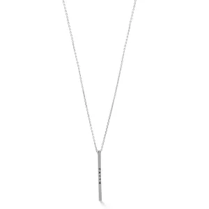 RHODIUM "FAITH" BAR PENDANT NECKLACE #N4401RHO (TF3)