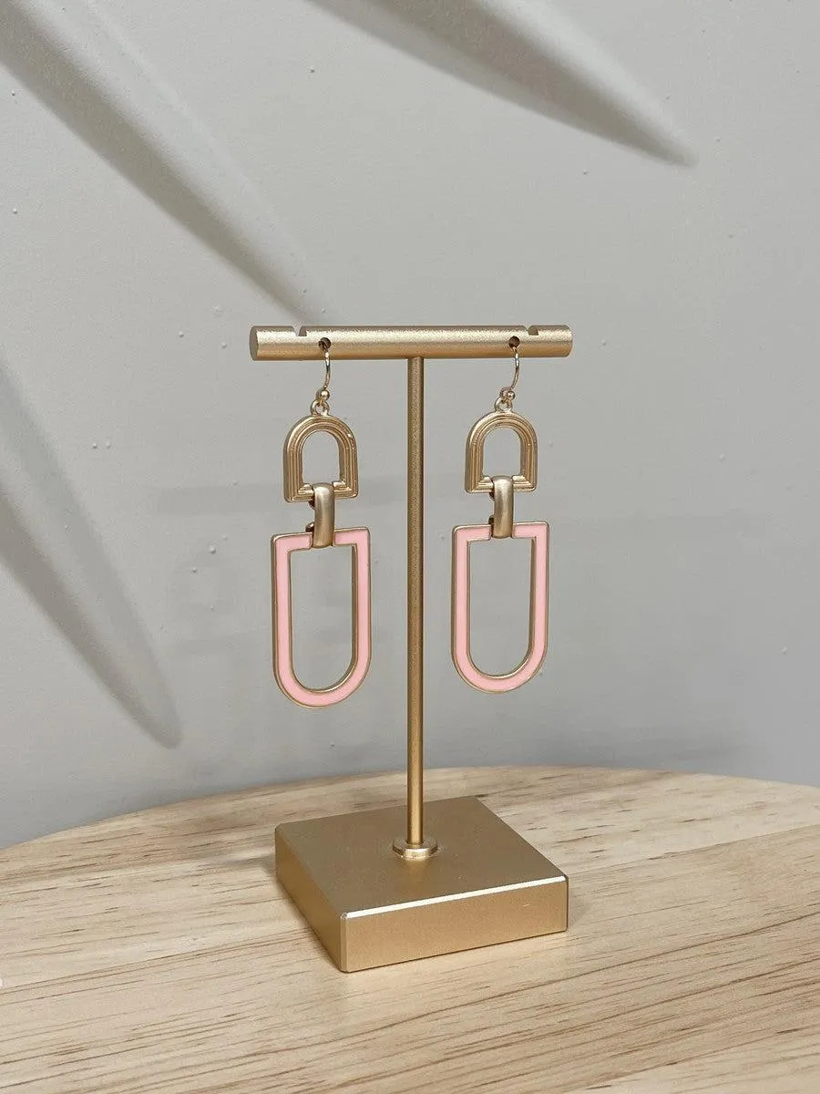 Ritz Pink Dangle Earrings