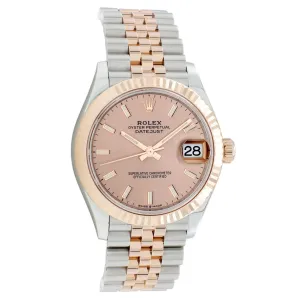 Rolex 18K Everose Stainless Steel Datejust 31  278271