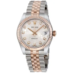 Rolex Datejust Automatic Stainless Steel and 18kt Rose Gold Ladies Watch 178271SJDJ