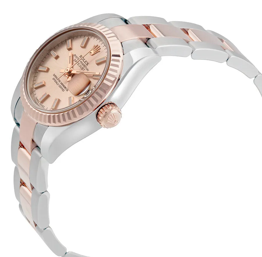 Rolex Datejust Automatic Stainless Steel w/ 18kt Rose Gold Ladies Watch 179171PSO