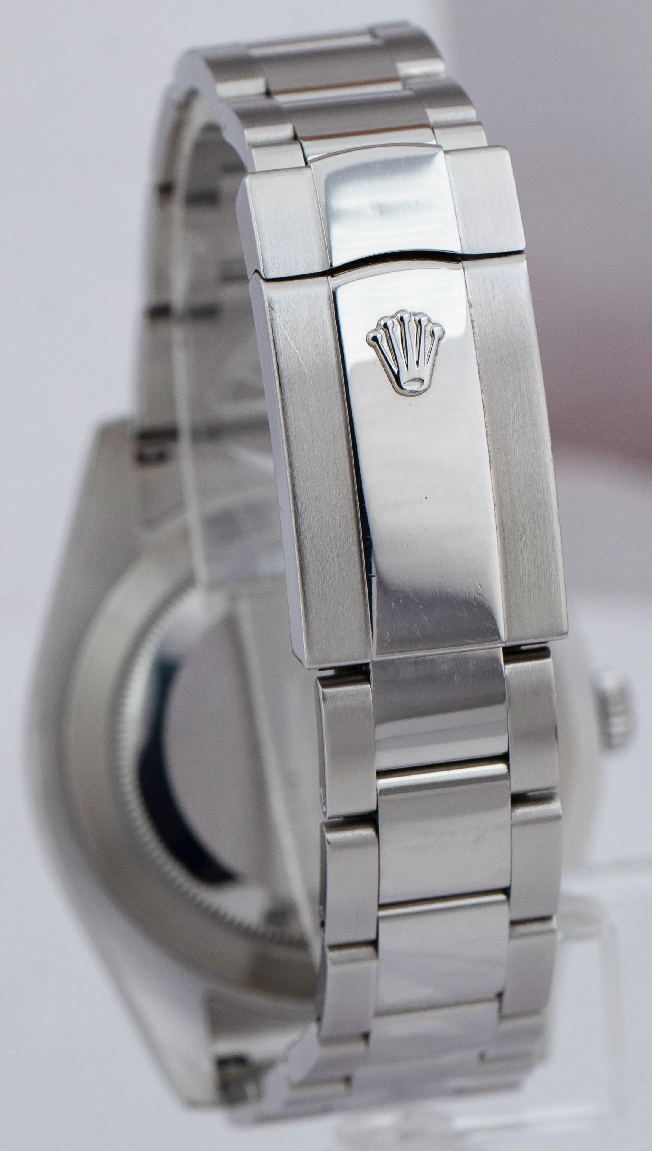Rolex Datejust II Gray Black Roman Dial 41MM Steel 18K White Gold Watch 116334