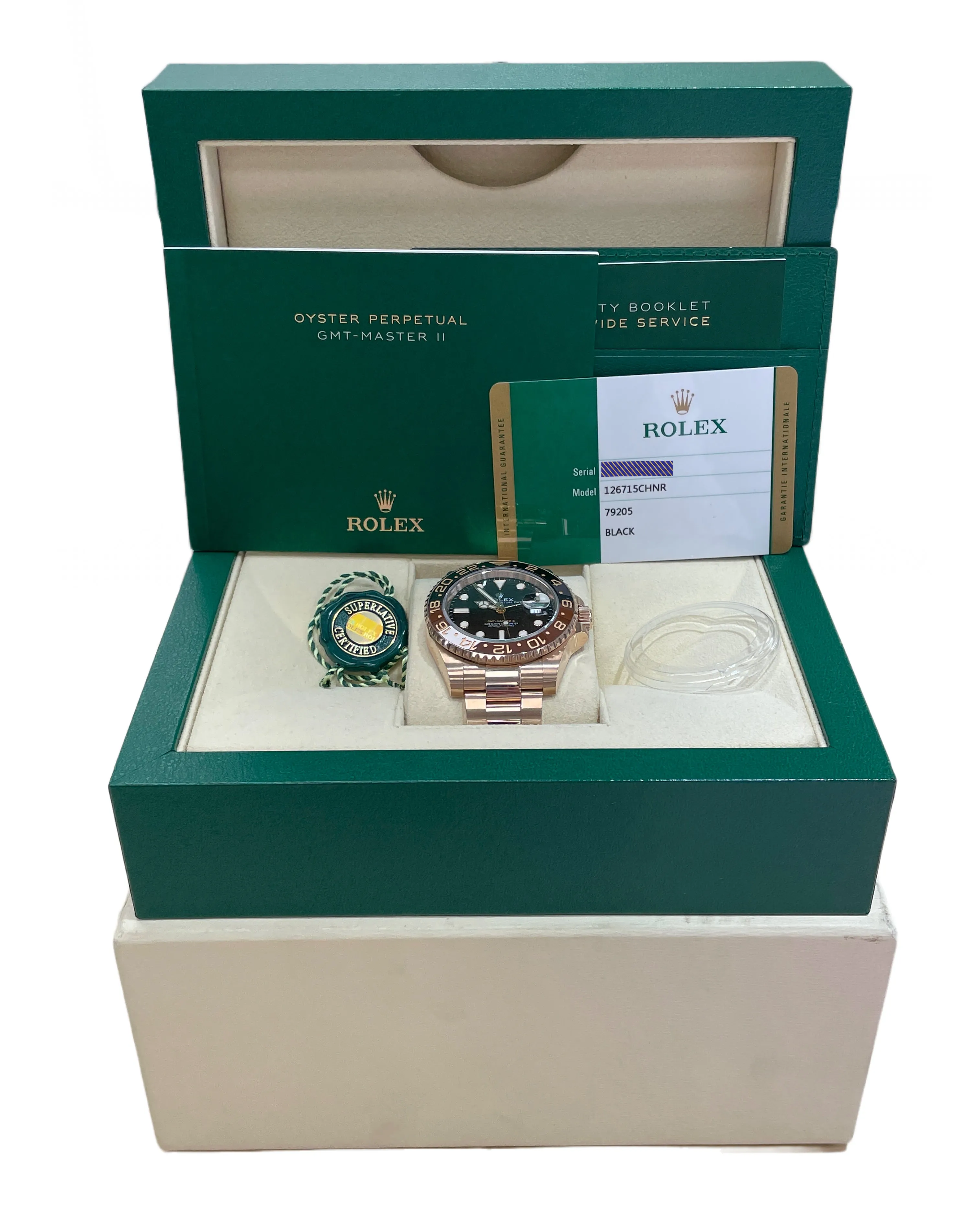 Rolex GMT-Master II 'ROOT BEER' Everose 18K Rose Gold Watch 126715 CHNR B P
