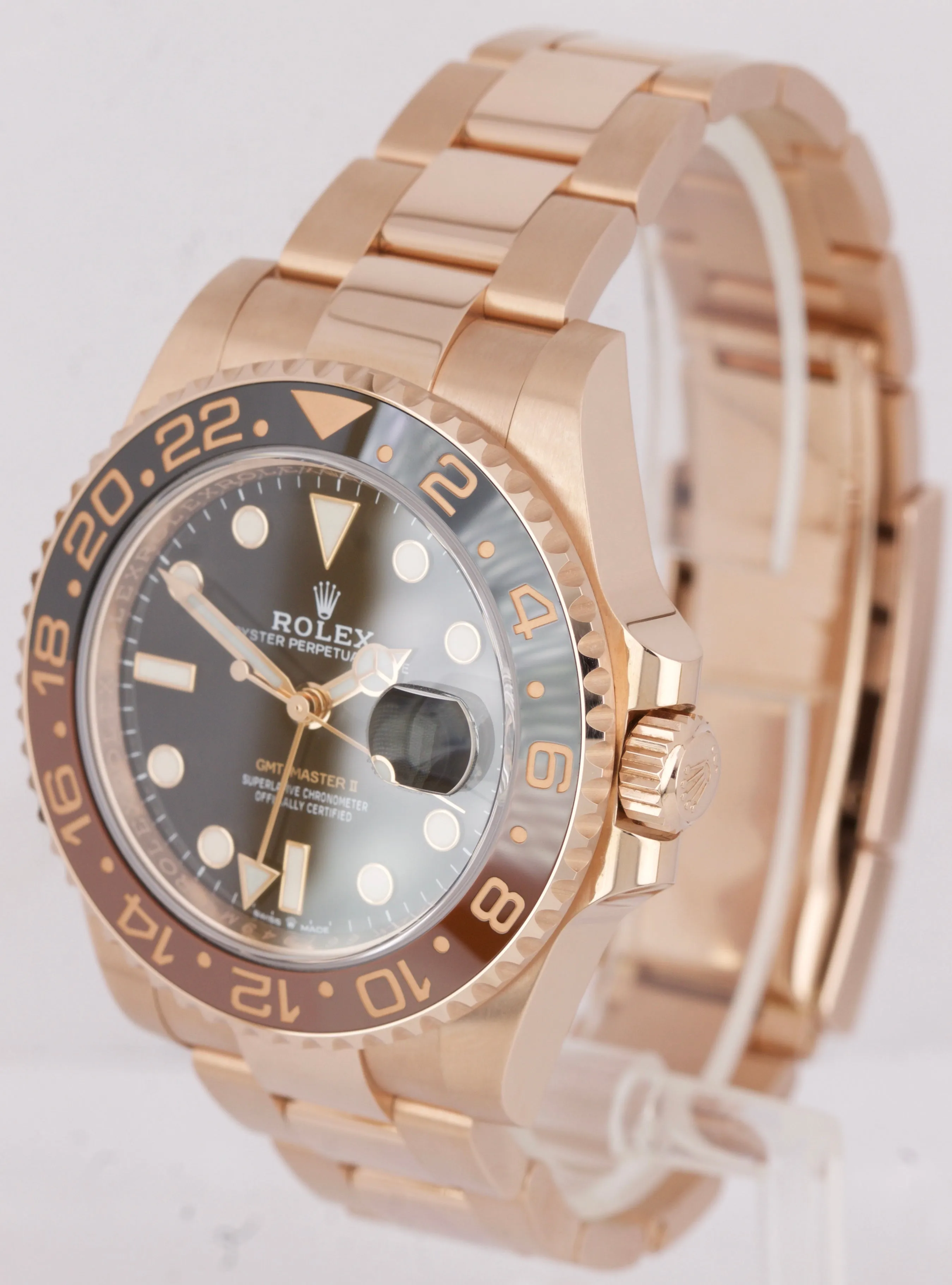 Rolex GMT-Master II 'ROOT BEER' Everose 18K Rose Gold Watch 126715 CHNR B P