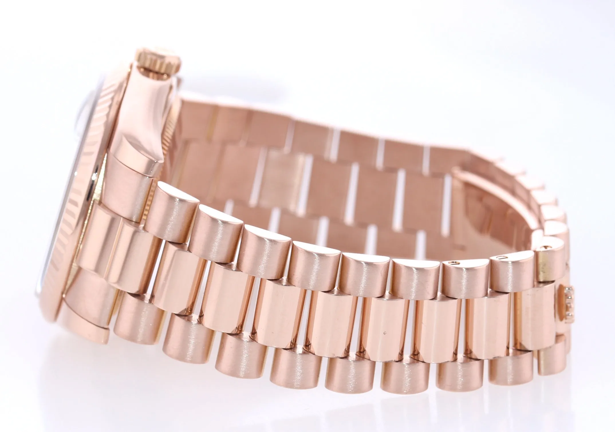 Rolex President Day Date Rose Gold 118235 Diamond Heavy Buckle Watch Box