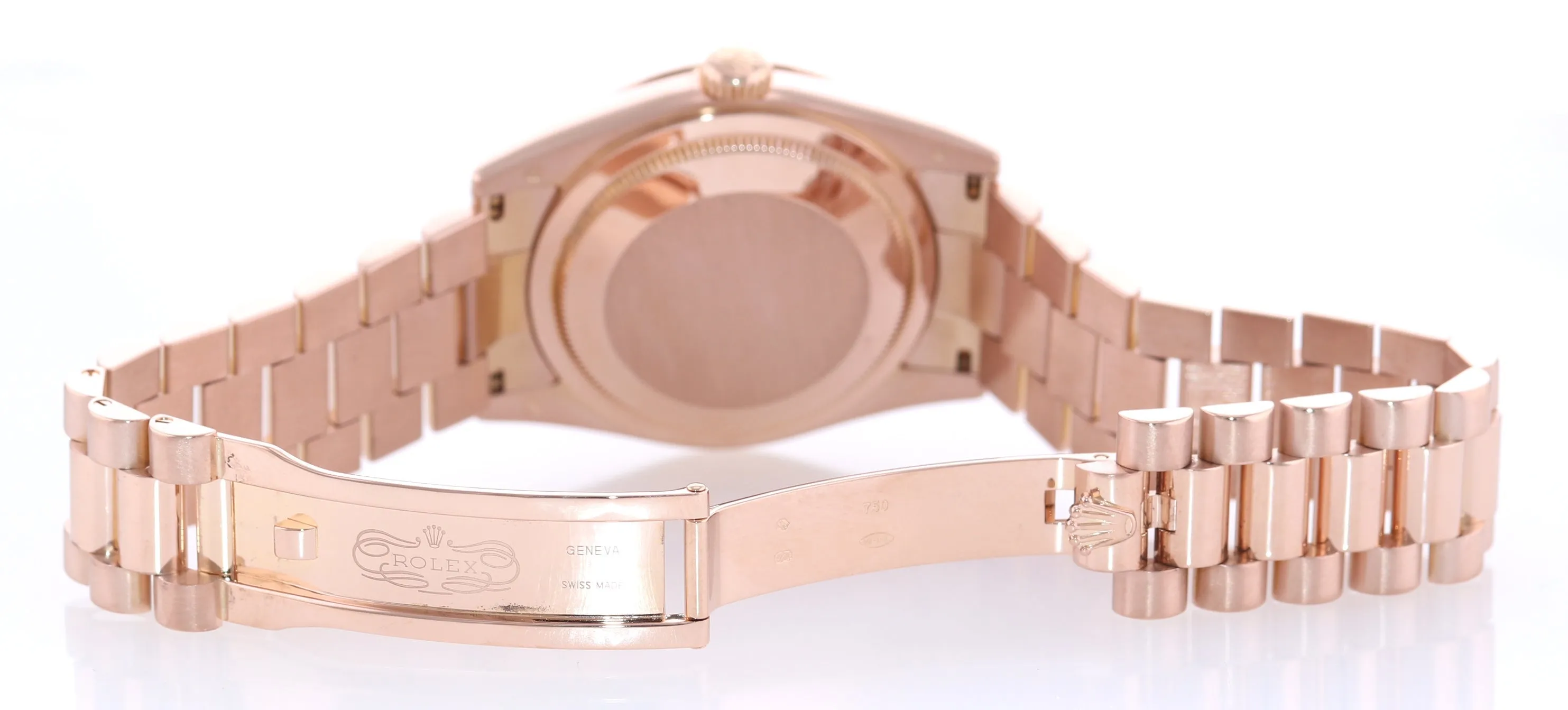 Rolex President Day Date Rose Gold 118235 Diamond Heavy Buckle Watch Box