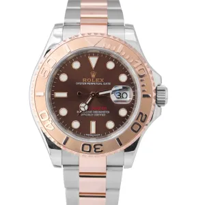 Rolex Yacht-Master 116621 CHOCOLATE 40mm 18K Everose Rose Gold Steel Date Watch