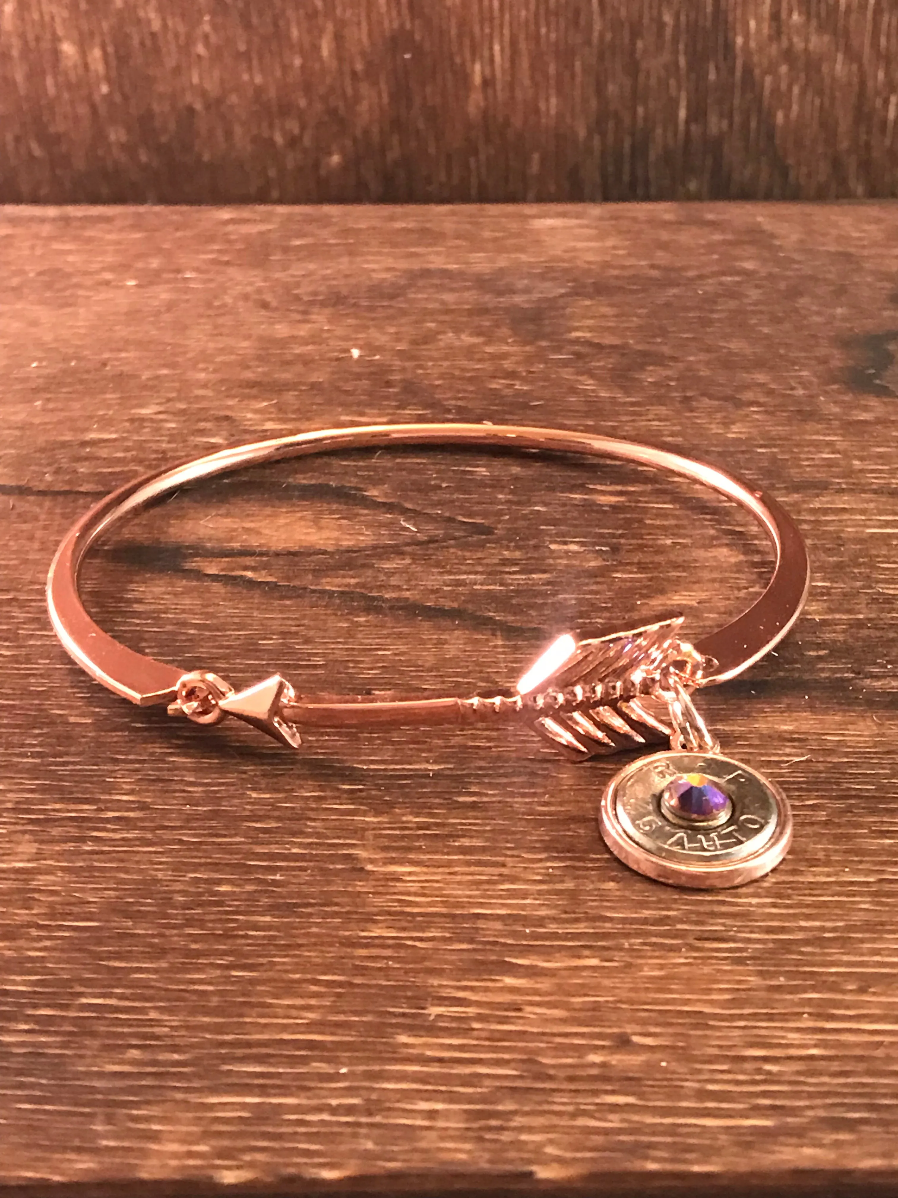 Rose gold arrow bracelet