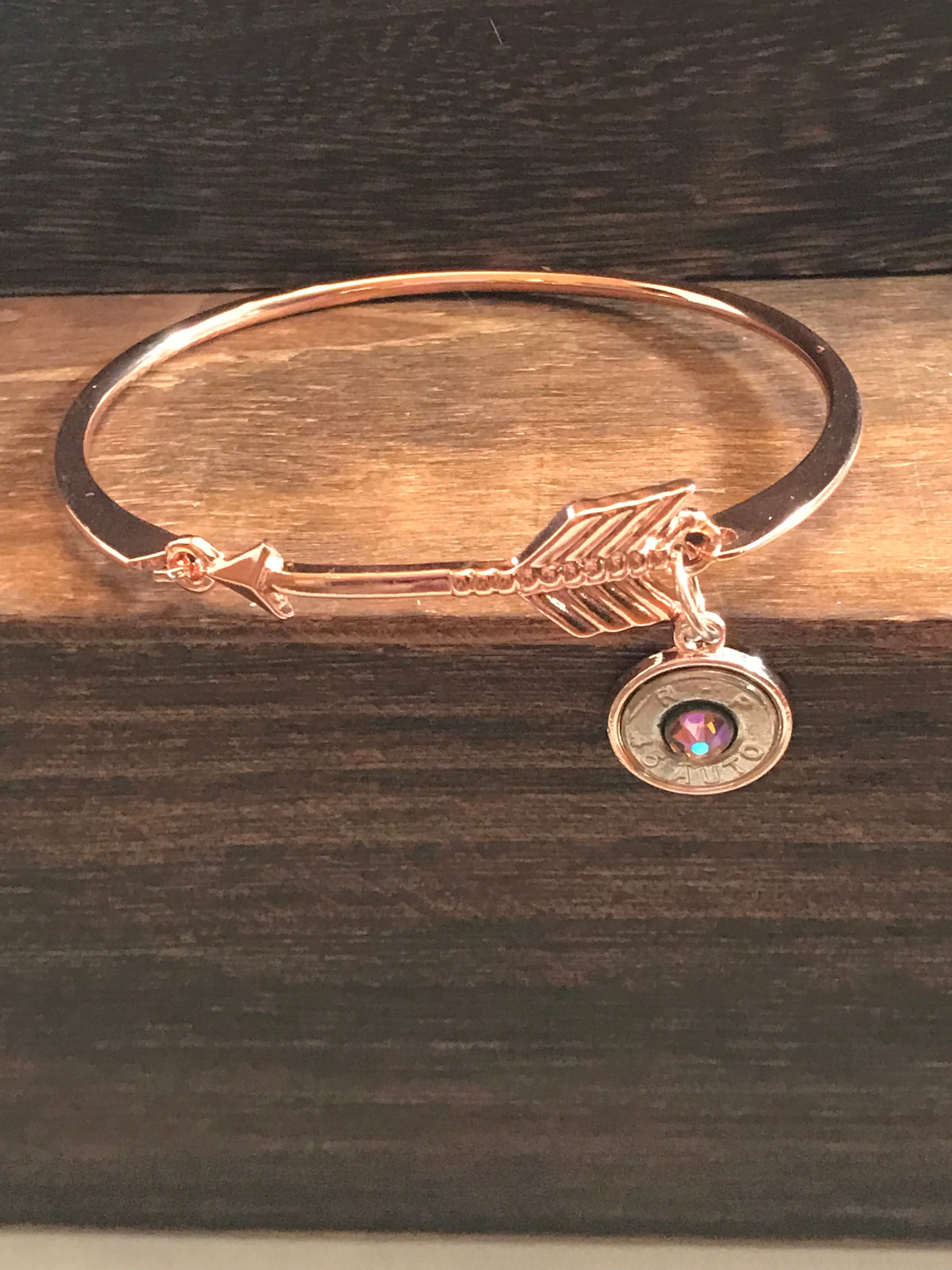 Rose gold arrow bracelet