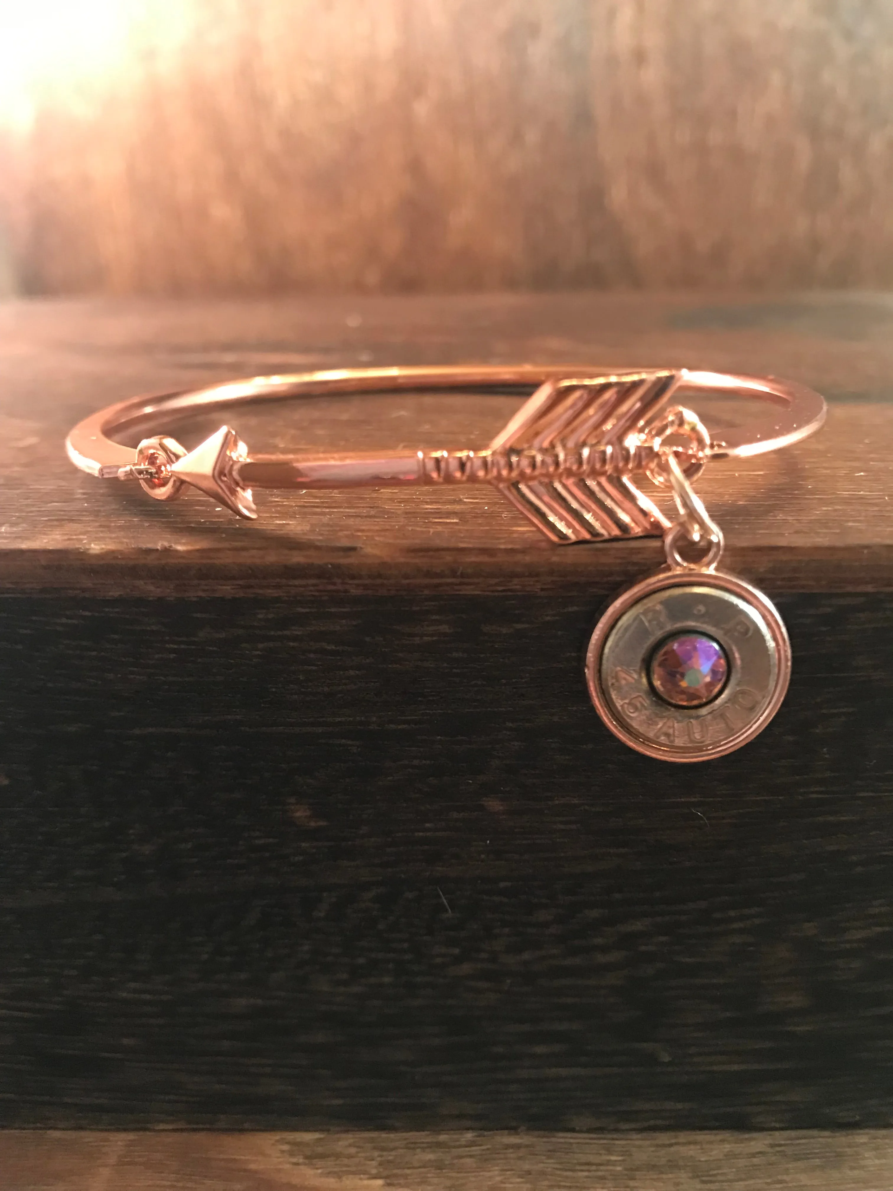 Rose gold arrow bracelet