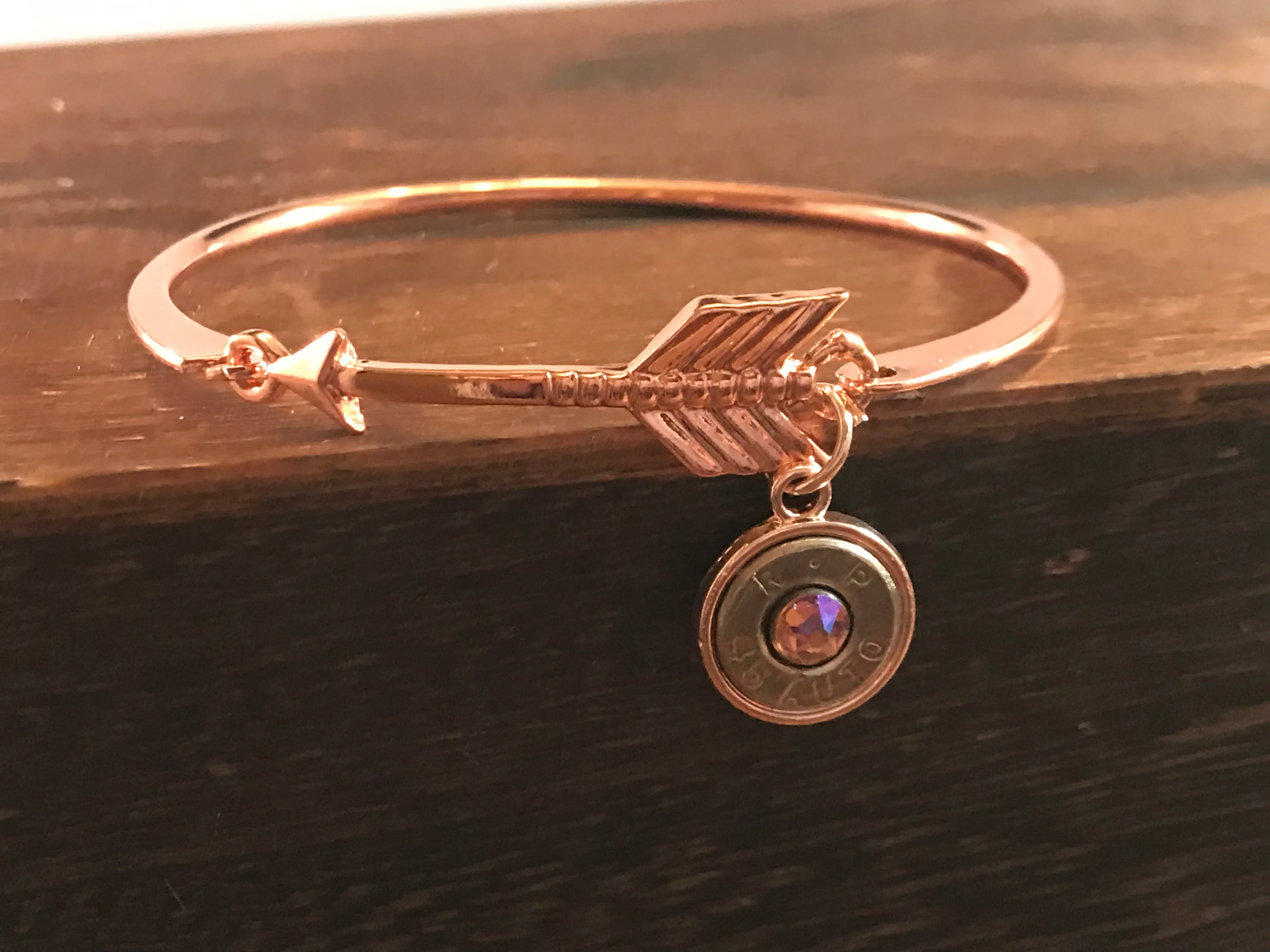 Rose gold arrow bracelet