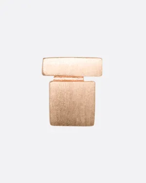 Rose Gold Square on a Bar Stud