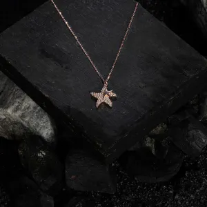 Rose Gold Star Serenity Chain Locket
